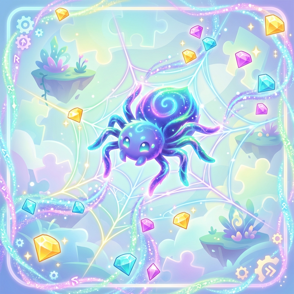 魔幻粒子蜘蛛破解版无限钻石攻略封面