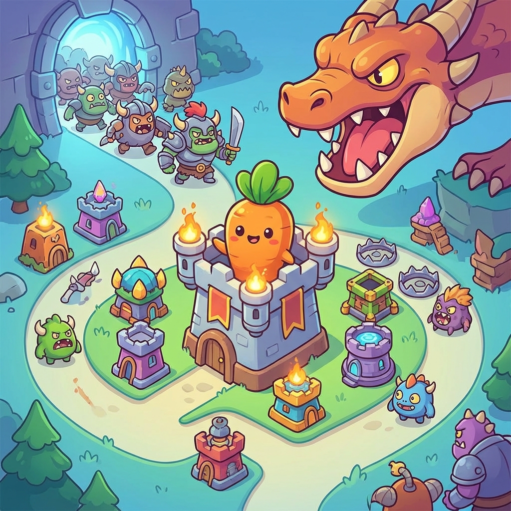 保卫萝卜4饿龙传说攻略封面