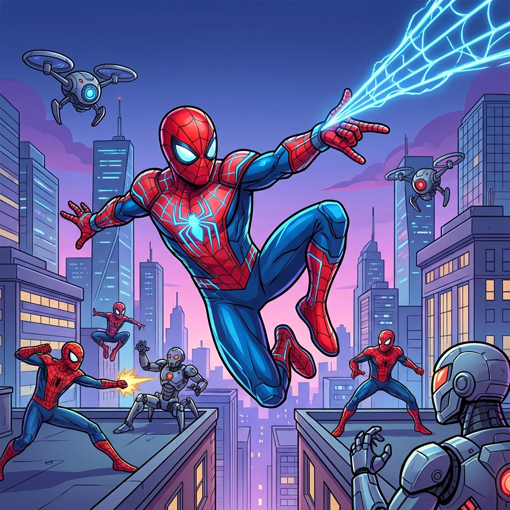 城市蜘蛛吐丝反击攻略封面