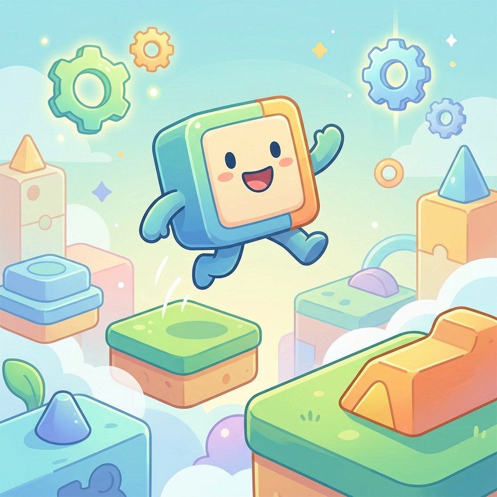 跳跃的方块人攻略封面