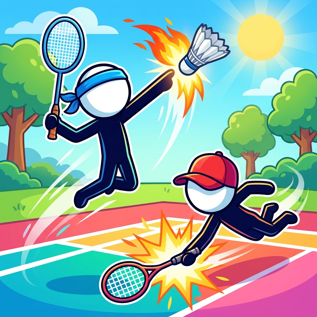 火柴人打羽毛球攻略封面