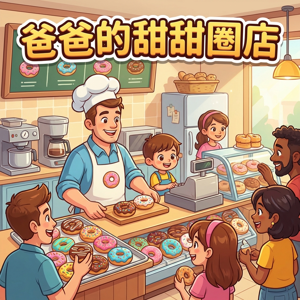 爸爸的甜甜圈店攻略封面