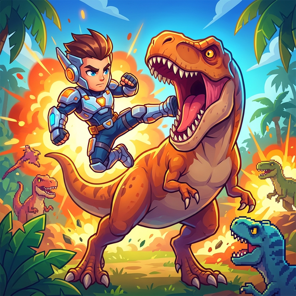 恐龙快打单机版攻略封面