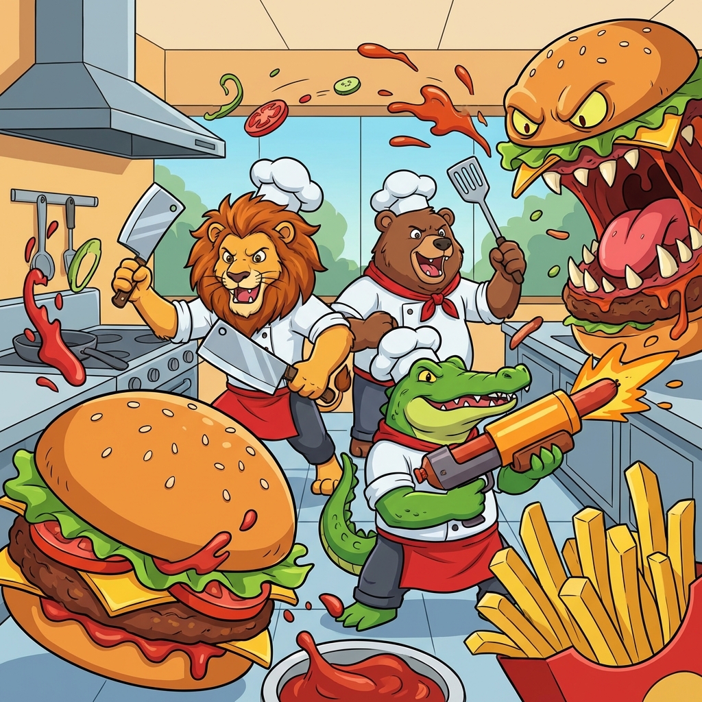 野兽汉堡快餐大战攻略封面