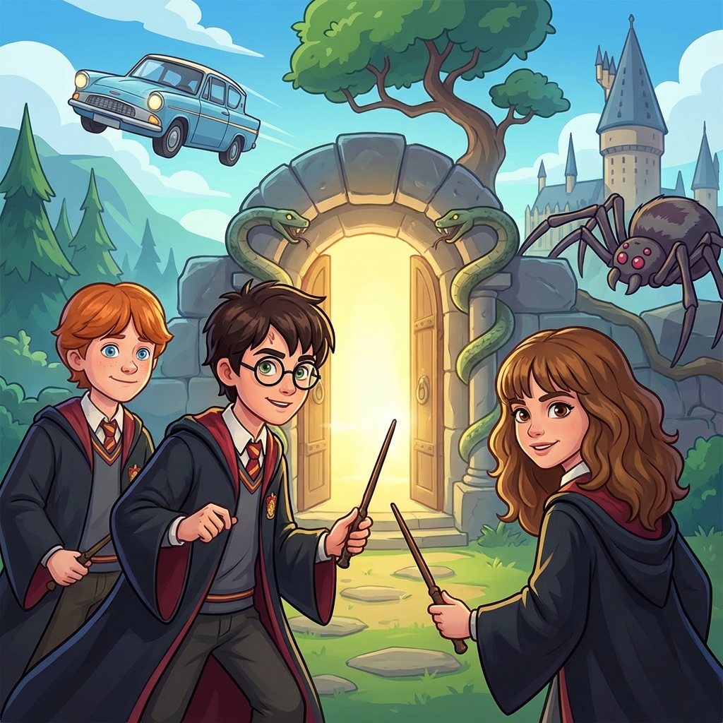 哈利波特与密室攻略封面