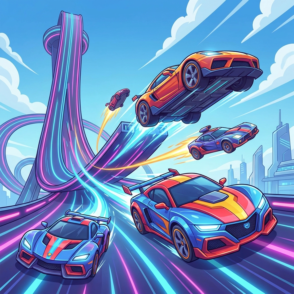 超级英雄汽车特技巨型坡道攻略封面