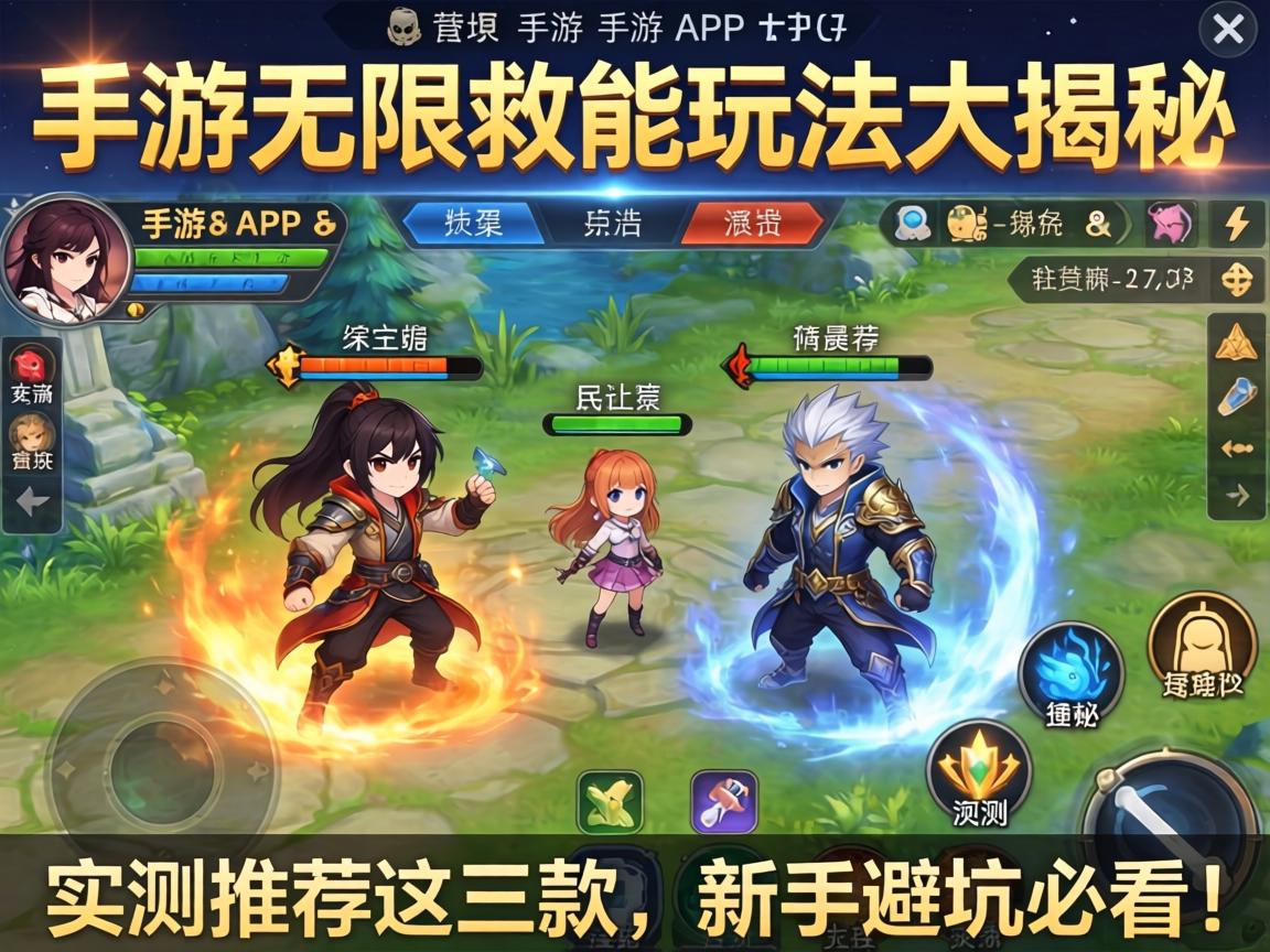 手游无限技能玩法大揭秘,实测推荐这三款,新手避坑必看! 手游无限技能玩法大揭秘