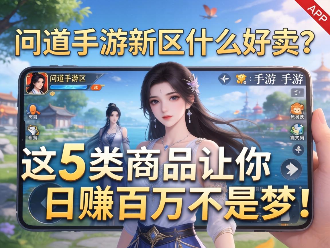 问道手游新区什么好卖?这5类商品让你日赚百万不是梦! 这5类商品让你日赚百万不是梦