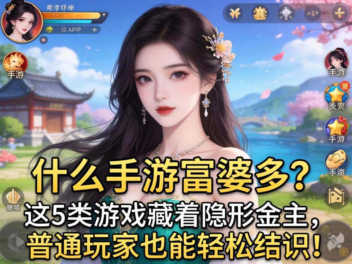 什么手游女富婆多？这5类游戏藏着隐形金主，普通玩家也能轻松结识！