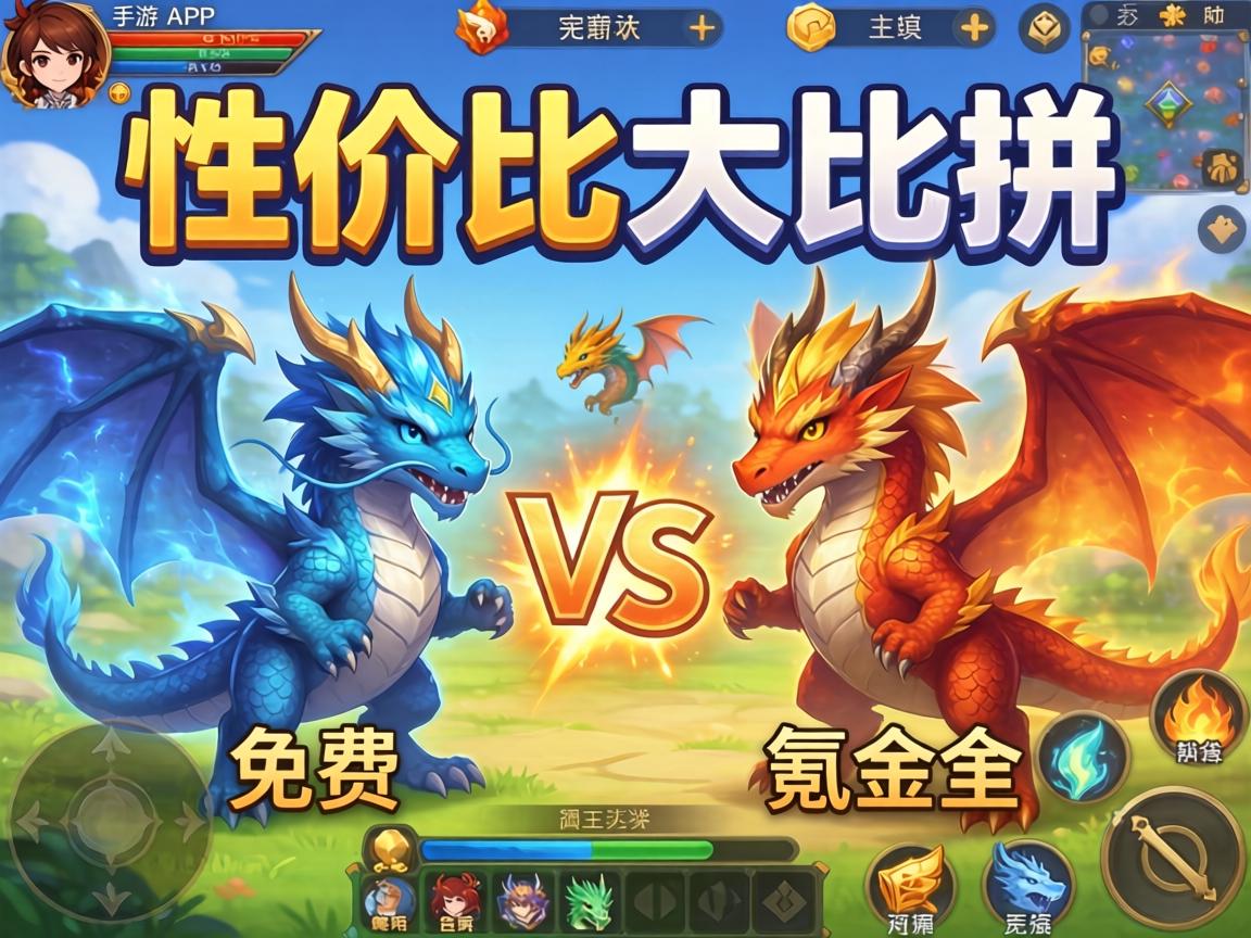 一、性价比大比拼，免费龙VS氪金龙