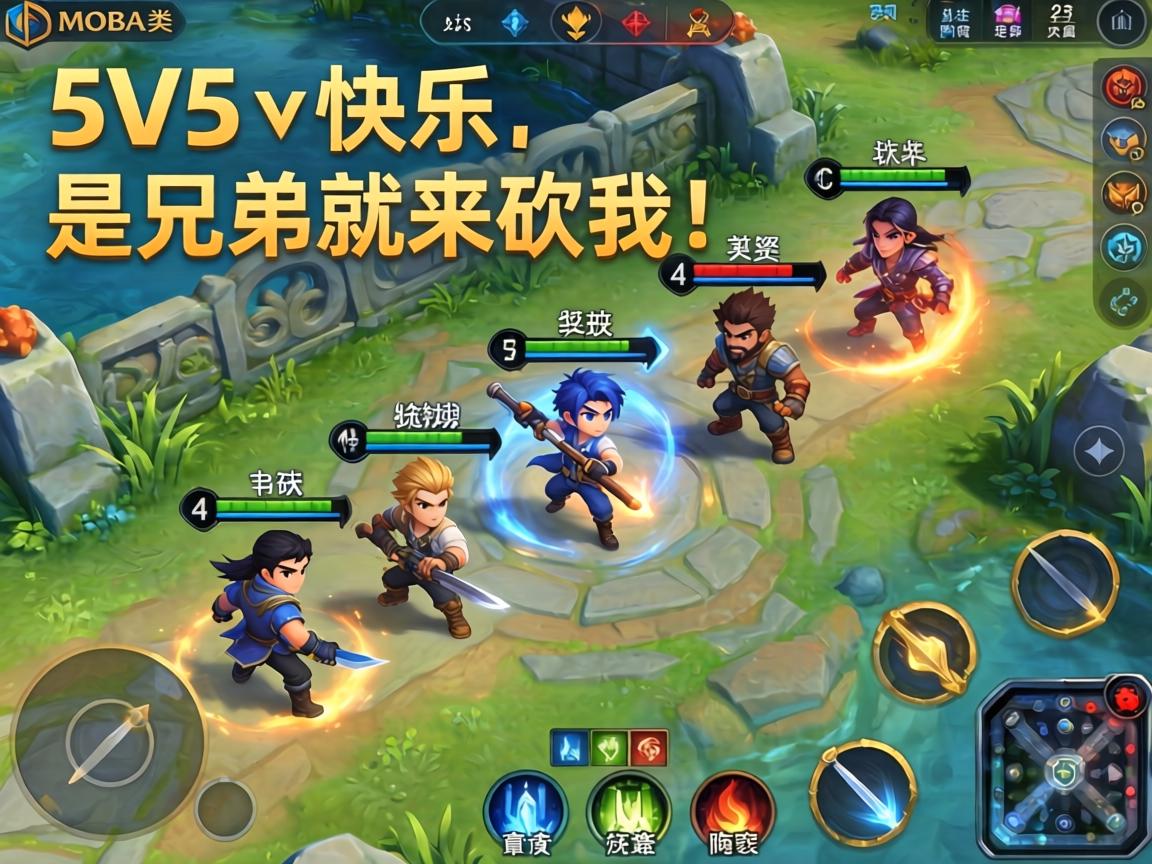 一、MOBA类，5V5的快乐，是兄弟就来砍我！