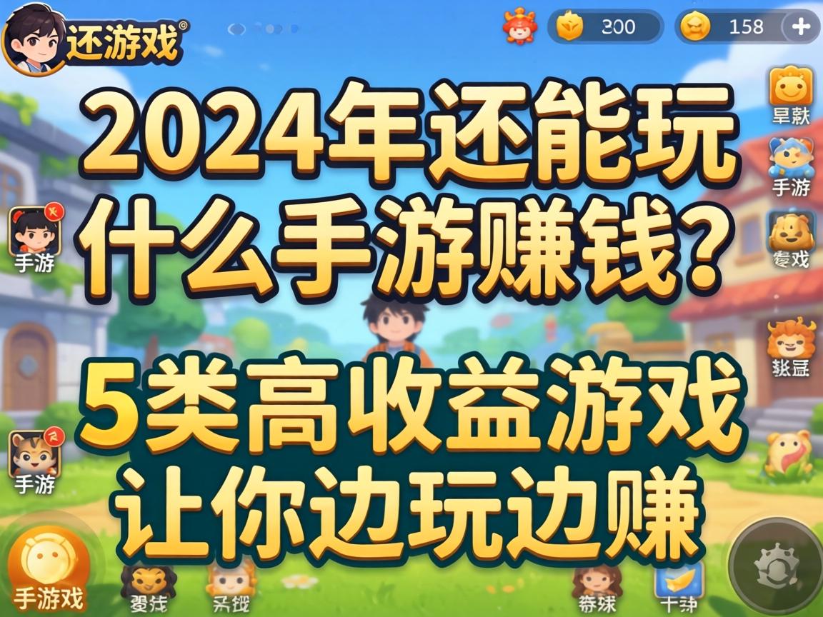 2024年还能玩什么手游赚钱？这5类高收益游戏让你边玩边赚