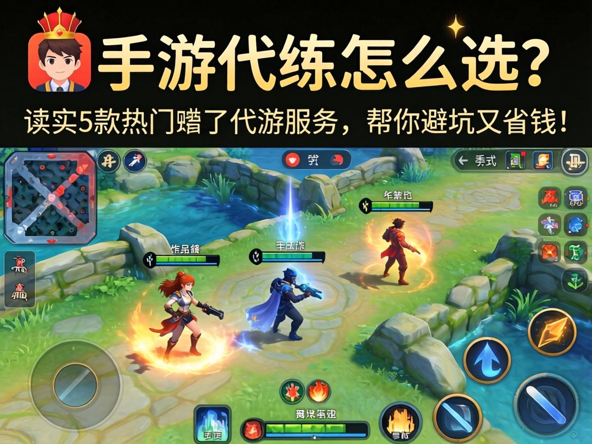 手游代练怎么选？实测5款热门游戏代练服务，帮你避坑又省钱！