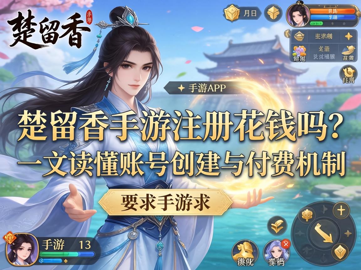 楚留香手游注册花钱吗？一文读懂账号创建与付费机制
