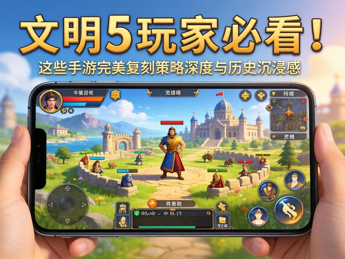 文明5玩家必看！这些手游完美复刻策略深度与历史沉浸感