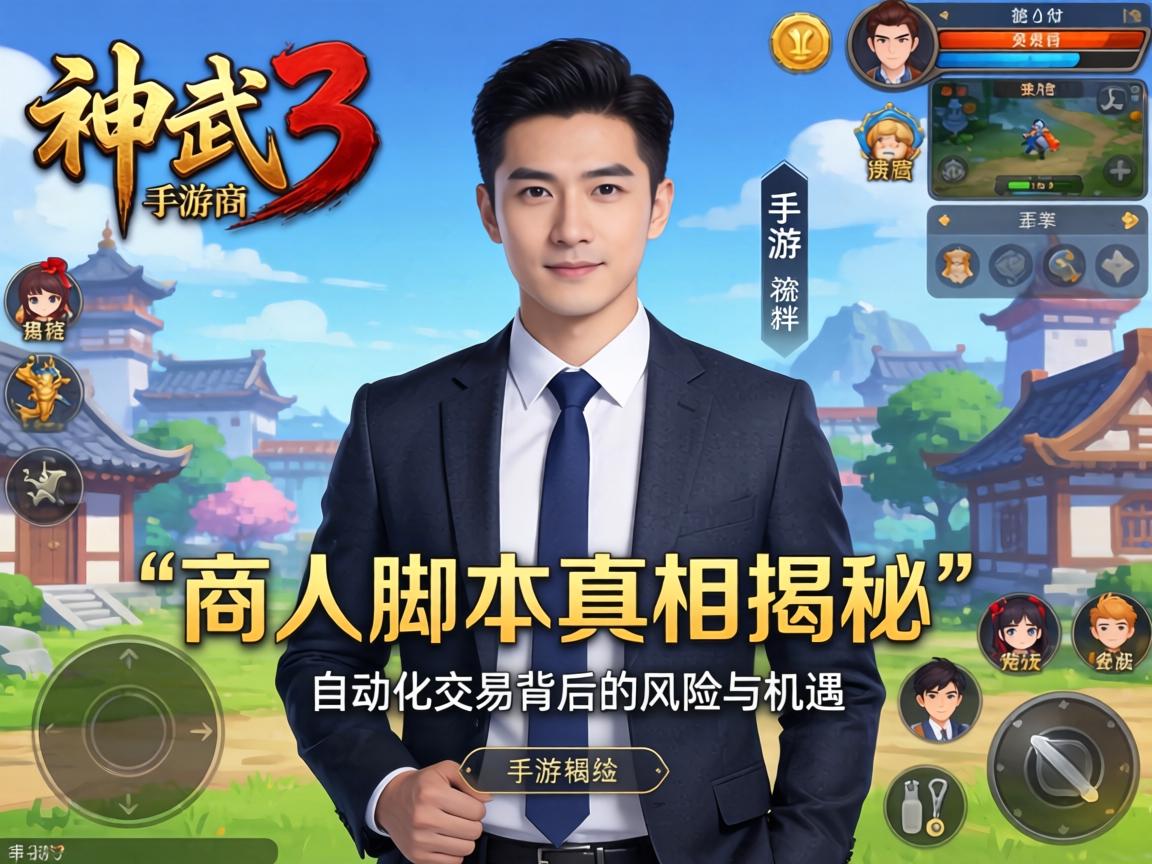 神武3手游商人脚本真相揭秘，自动化交易背后的风险与机遇