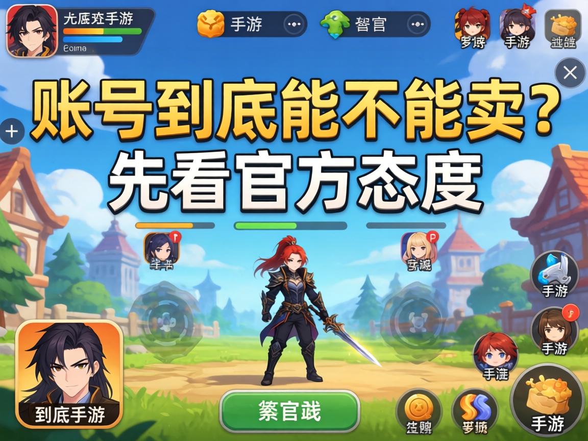 一、账号到底能不能卖？先看官方态度