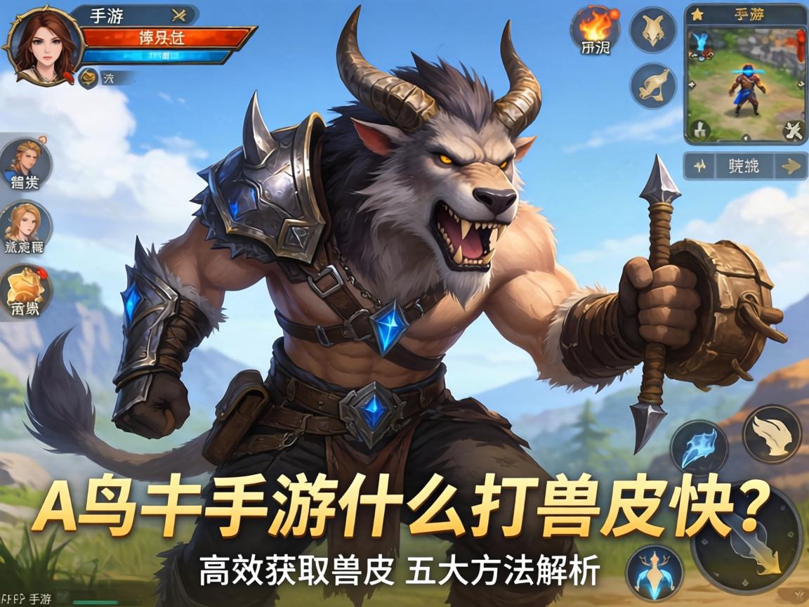 方舟手游什么打兽皮快？高效获取兽皮的五大方法解析