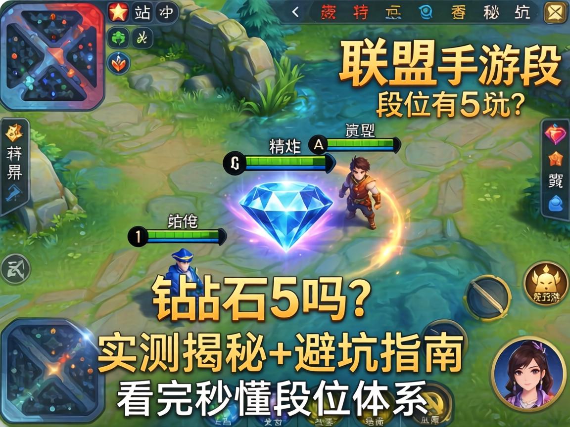 联盟手游段位有钻石5吗？实测揭秘+避坑指南，看完秒懂段位体系