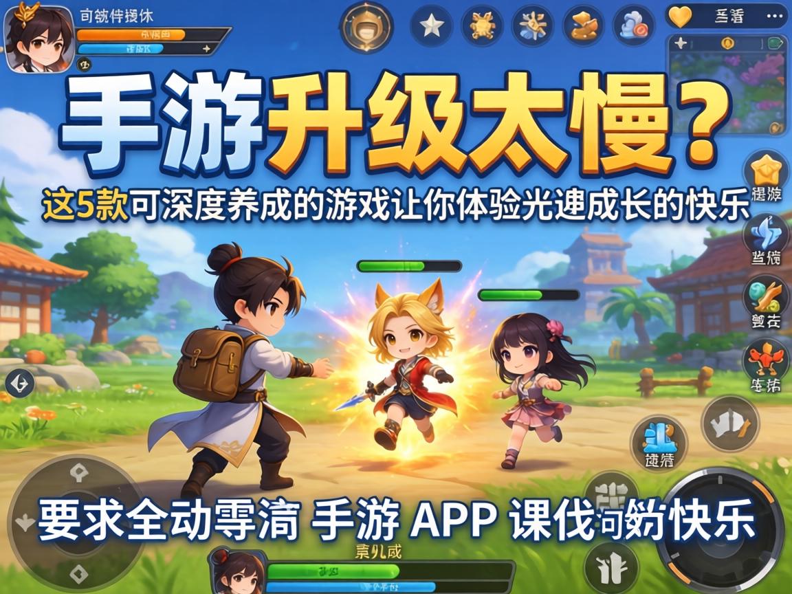 手游升级太慢？这5款可深度养成的游戏让你体验光速成长的快乐