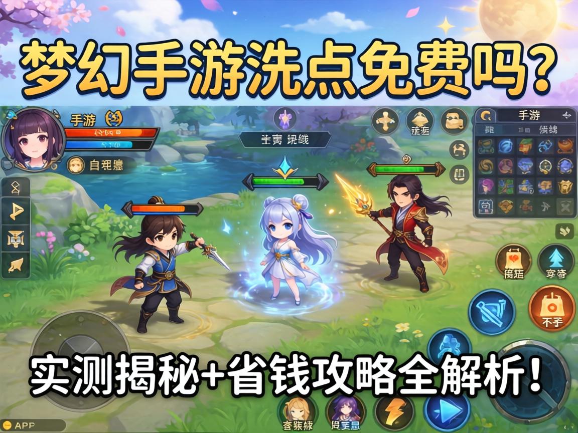 梦幻手游洗点免费吗？实测揭秘+省钱攻略全解析！