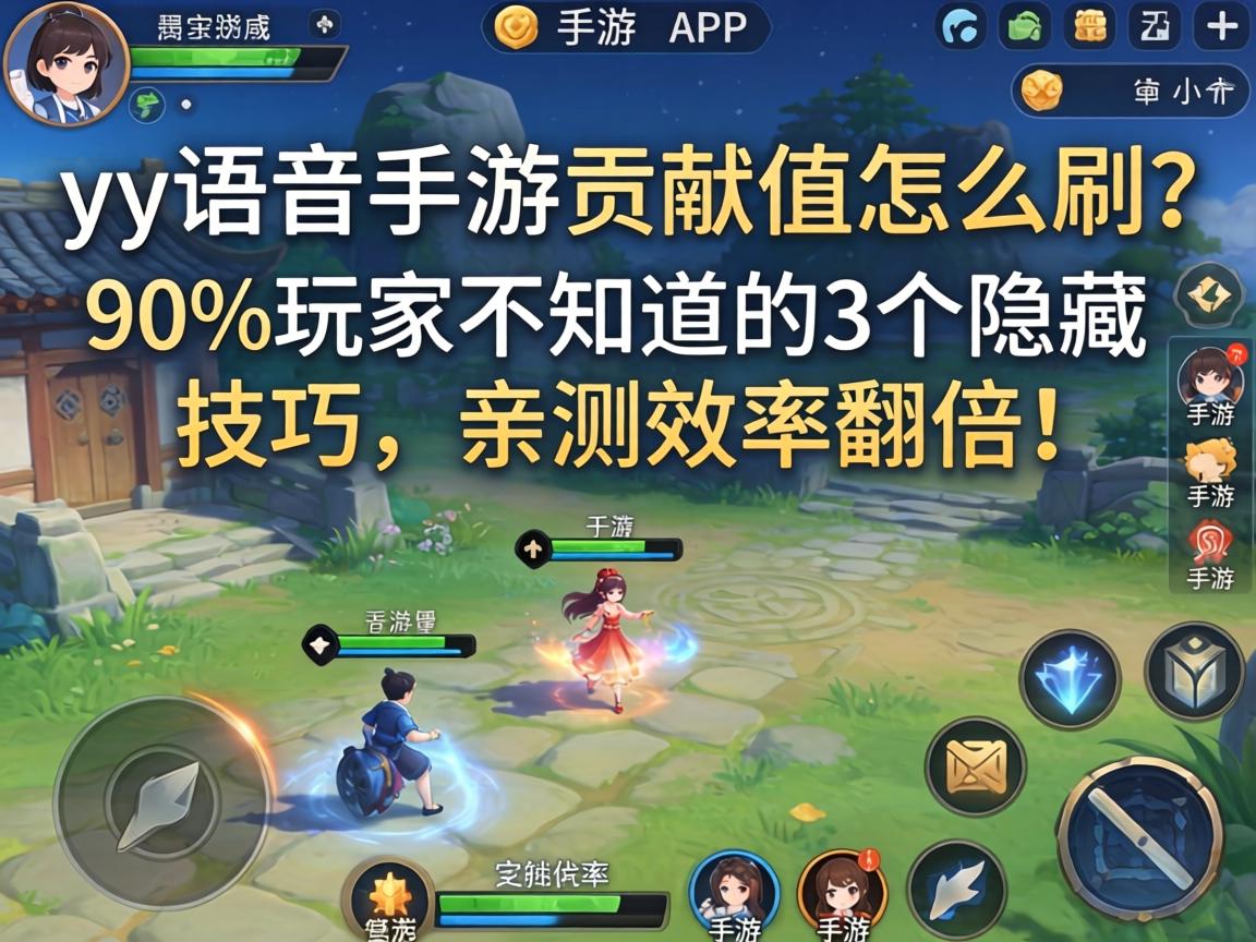 yy语音手游贡献值怎么刷？90%玩家不知道的3个隐藏技巧，亲测效率翻倍！