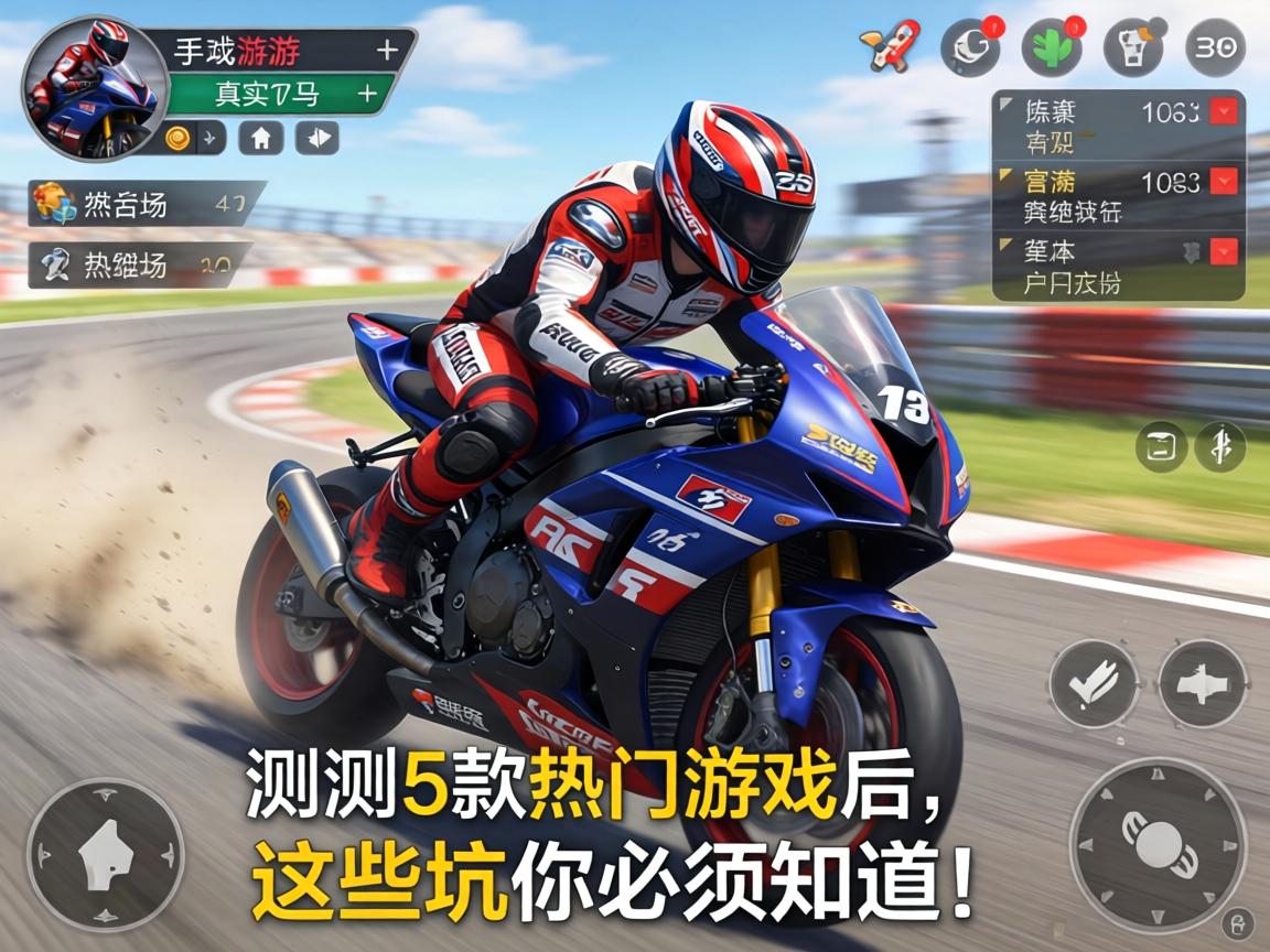 机车比赛游戏手游真实吗?实测5款热门游戏后,这些坑你必须知道! 机车比赛游戏手游真实吗