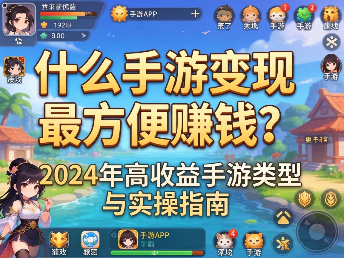 什么手游变现最方便赚钱?2024年高收益手游类型与实操指南 2024年高收益手游类型与实操指南