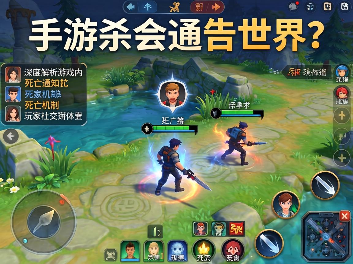 手游被杀会通告世界吗?深度解析游戏内死亡通知机制与玩家社交体验 深度解析游戏内死亡通知机制与玩家社交体验