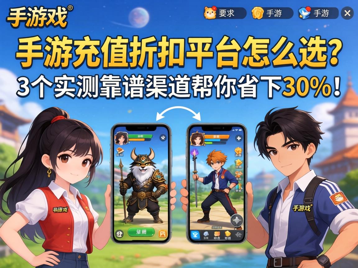 手游充值折扣平台怎么选？这3个实测靠谱渠道帮你省下30%！