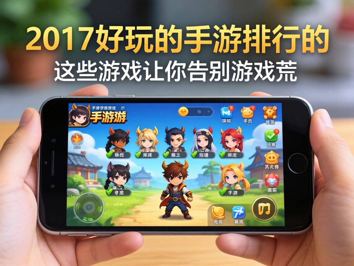 2017好玩的手游排行，这些游戏让你告别游戏荒