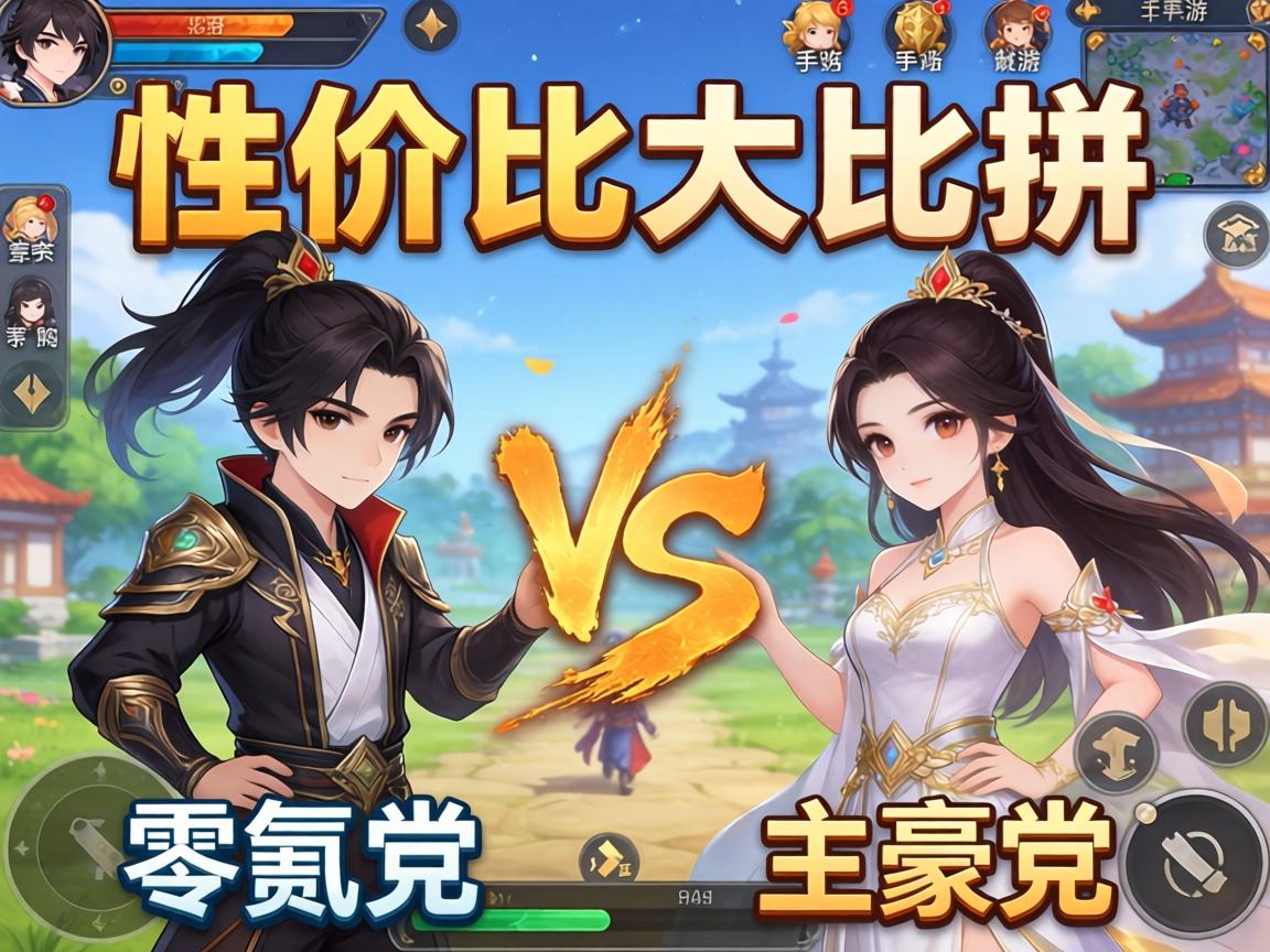 一、性价比大比拼，零氪党VS土豪党