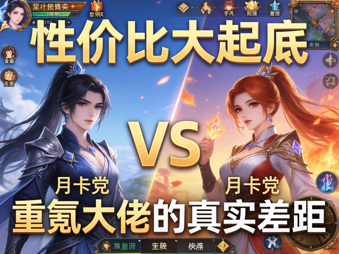 一、性价比大起底，月卡党VS重氪大佬的真实差距