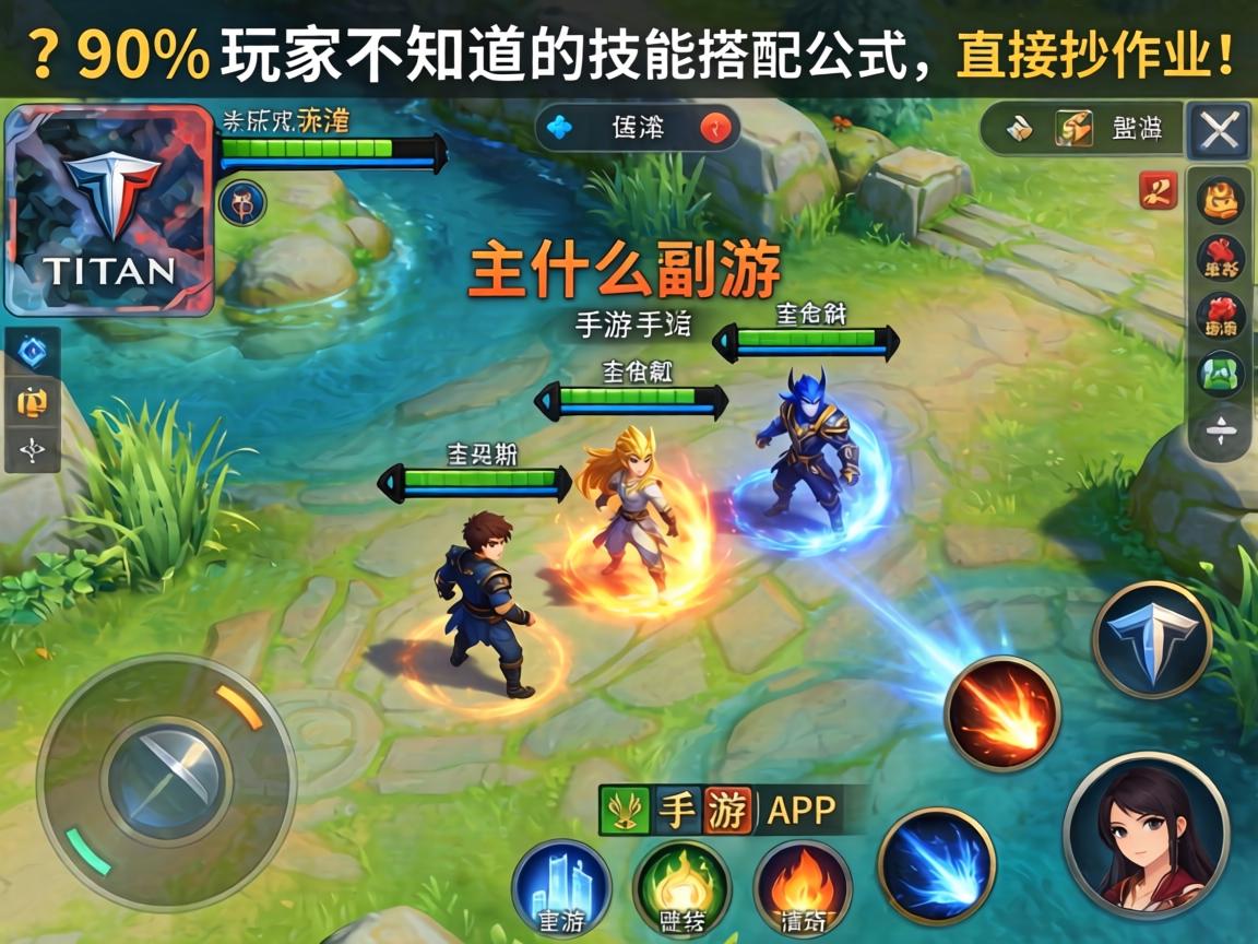 泰坦手游主什么副什么？90%玩家不知道的技能搭配公式，直接抄作业！