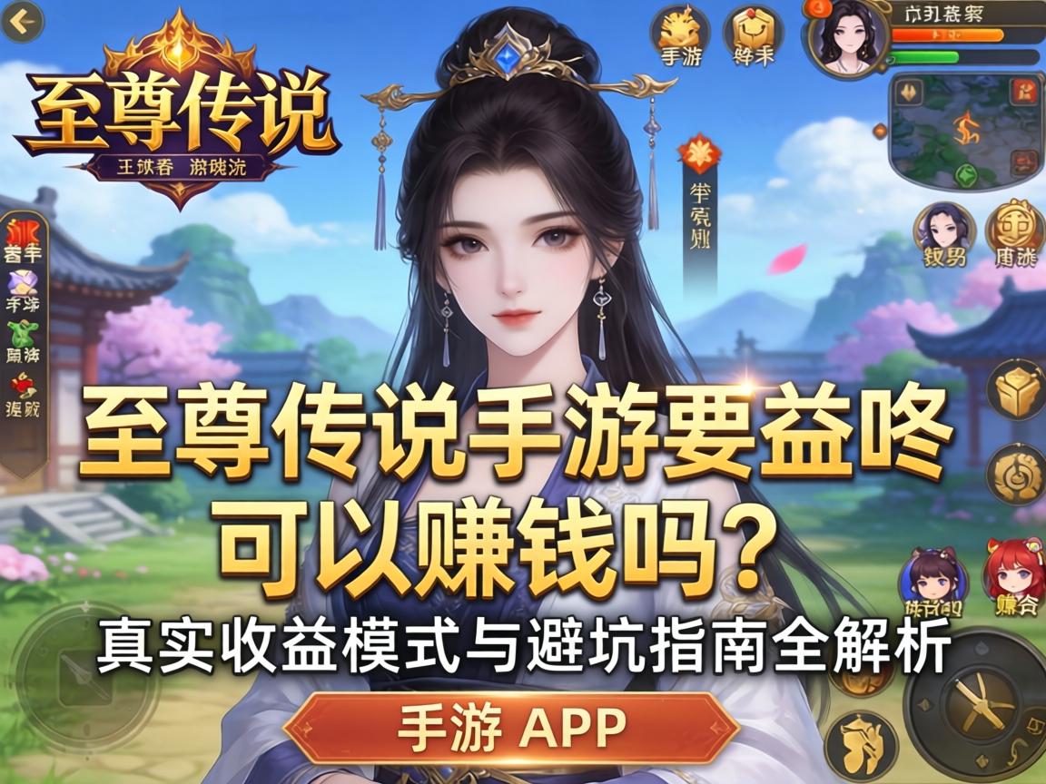 至尊传说手游可以赚钱吗？真实收益模式与避坑指南全解析