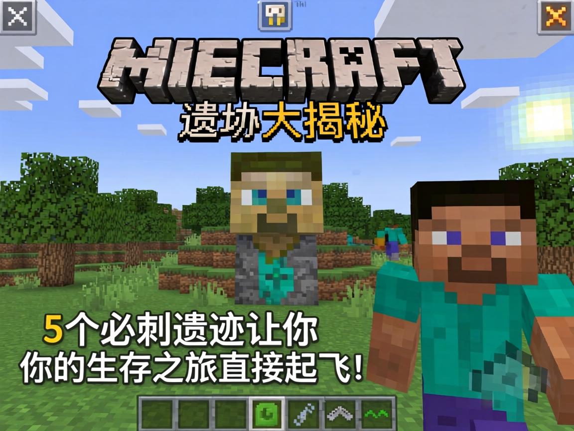 我的世界手游遗迹大揭秘，这5个必刷遗迹让你的生存之旅直接起飞！