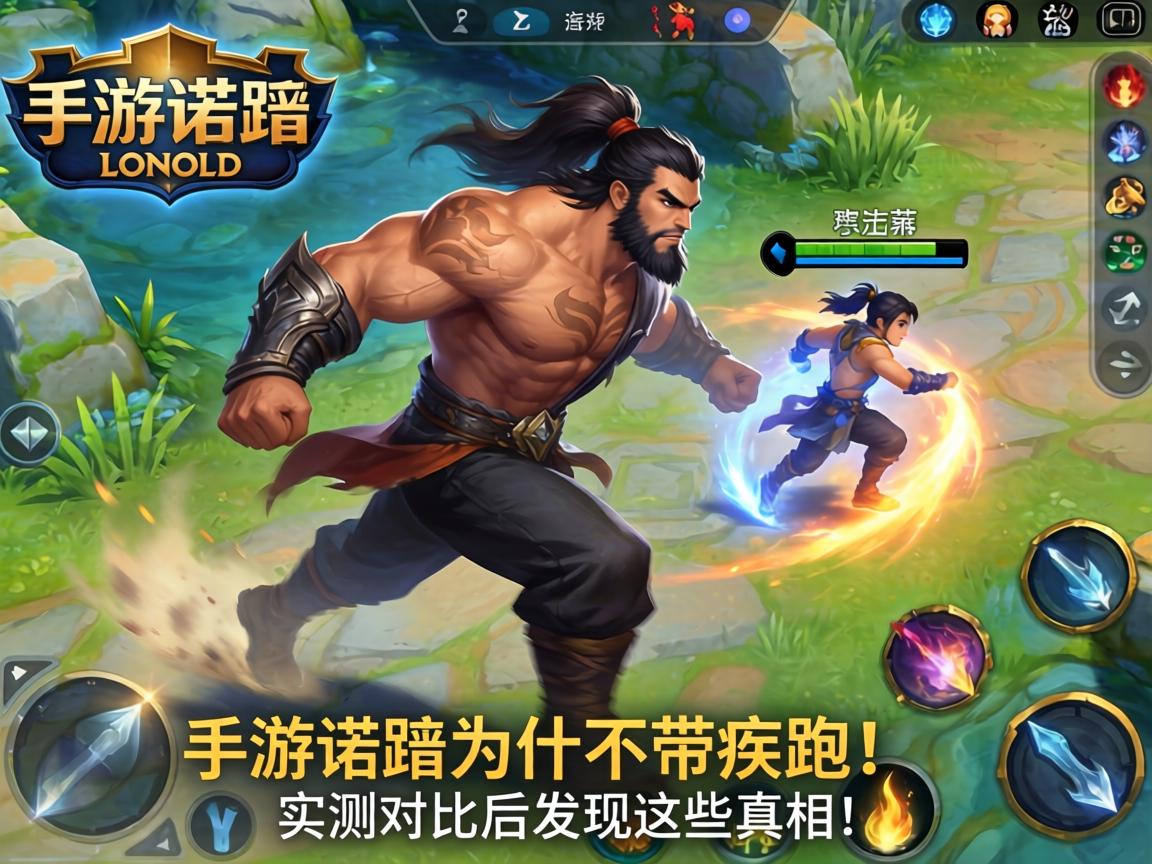 LOL手游诺手为什么不带疾跑？实测对比后发现这些真相！
