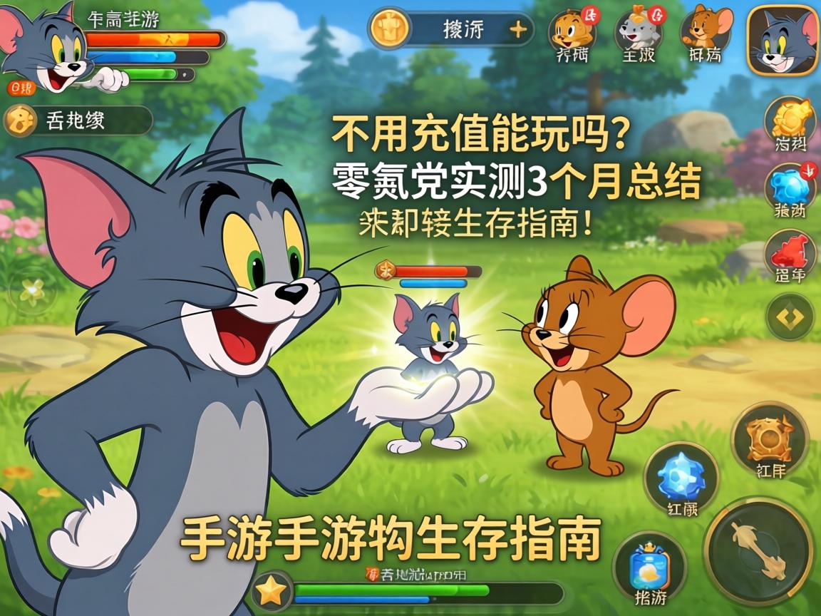 猫和老鼠手游不用充值能玩吗？零氪党实测3个月总结的生存指南