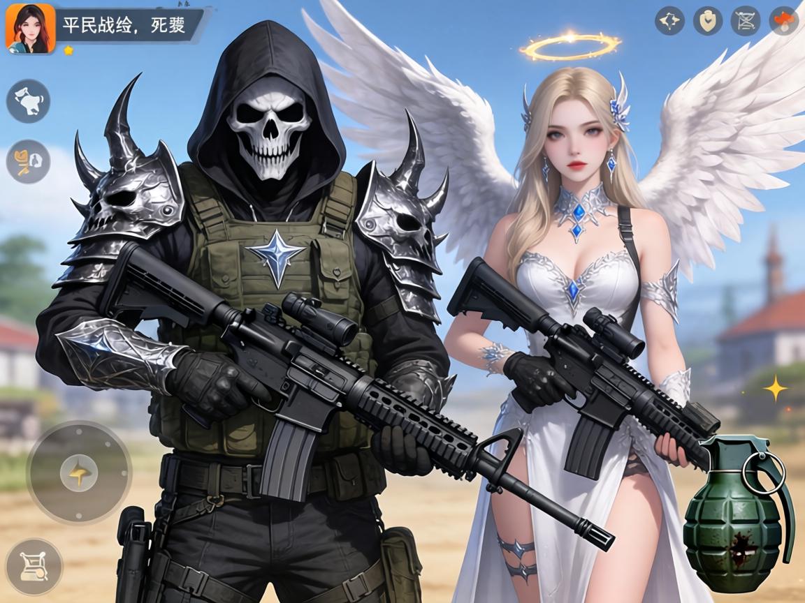 一、平民战神套装，M4A1-死神+斯泰尔-天使+生化手雷