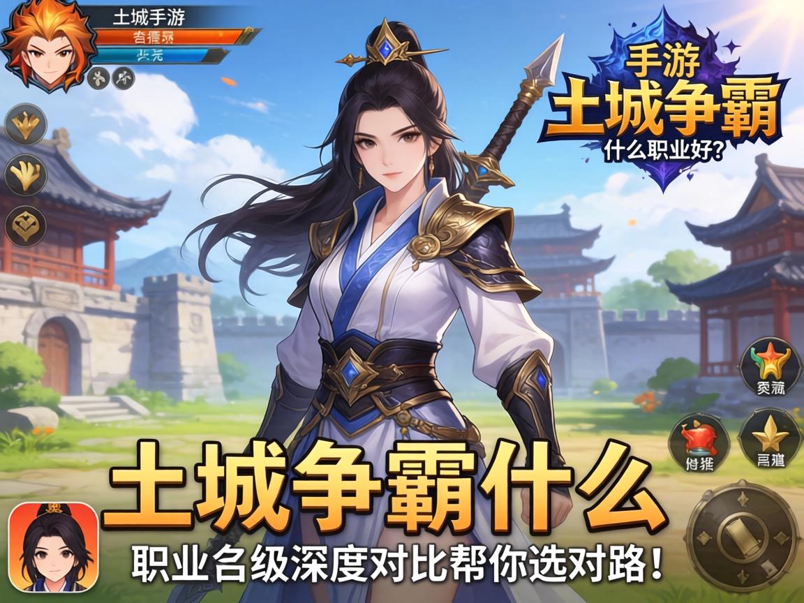 手游土城争霸什么职业好？三大职业深度对比帮你选对路！