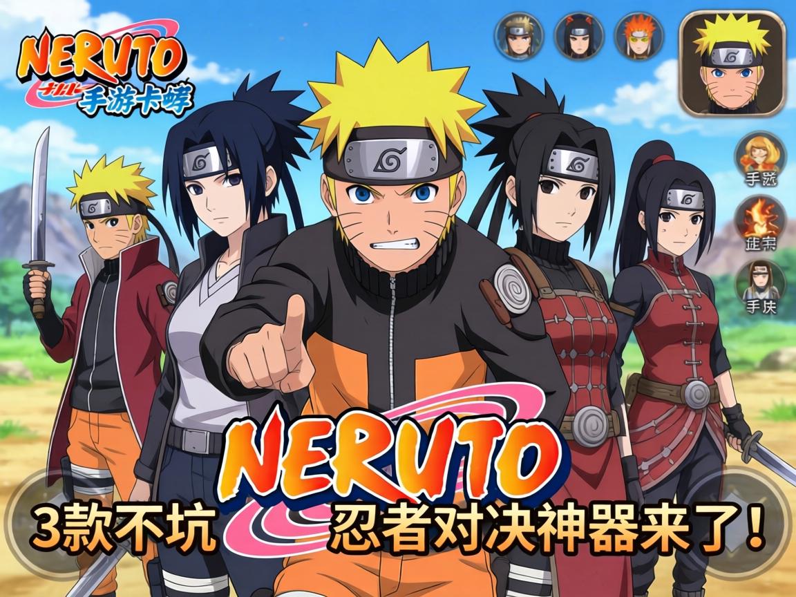 火影多人很卡吗手游推荐实测，这3款不坑性能的忍者对决神器来了！