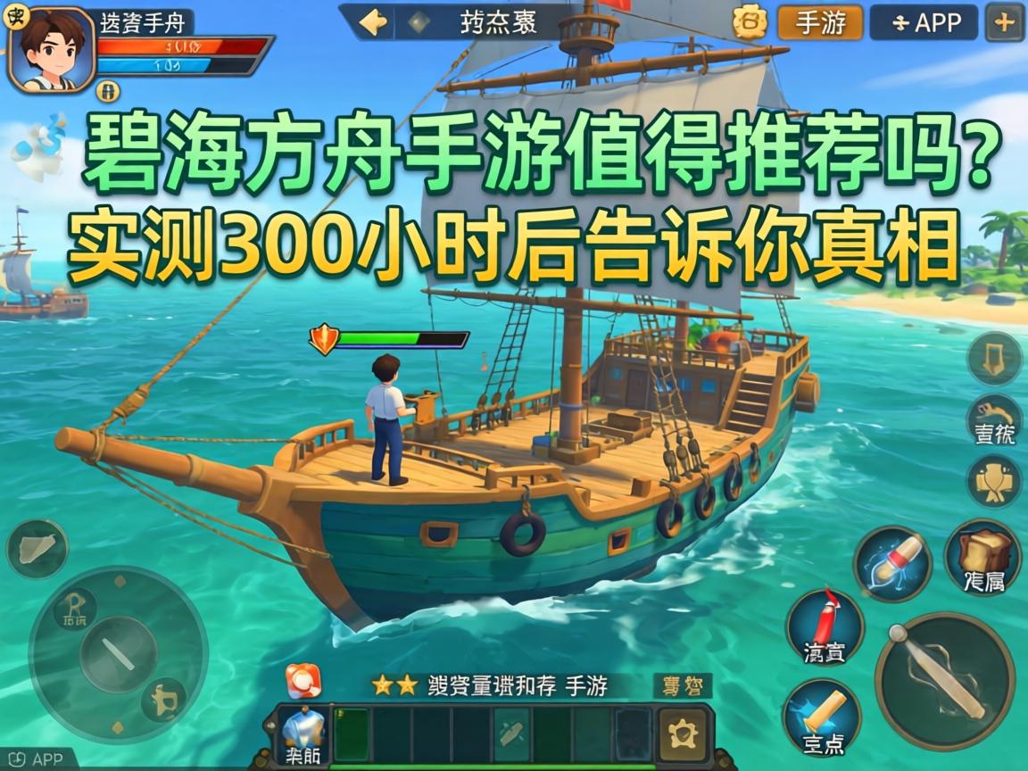 碧海方舟手游值得推荐吗？实测300小时后告诉你真相
