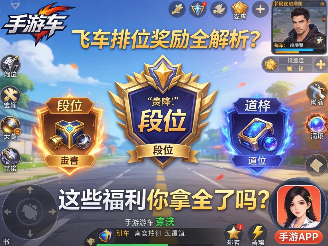 手游飞车排位奖励全解析，从段位到道具，这些福利你拿全了吗？