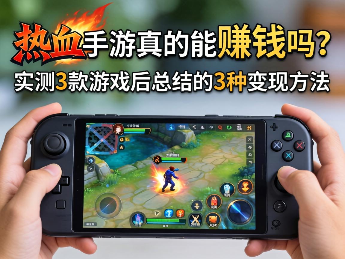 热血手游真的能赚钱吗？实测3款游戏后总结的3种变现方法