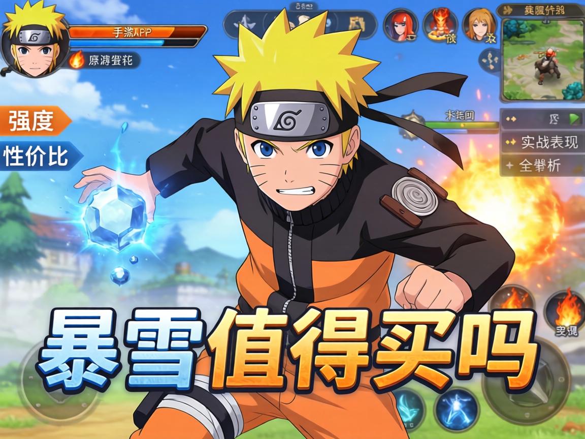 火影手游暴雪值得买吗？从强度、性价比到实战表现全解析