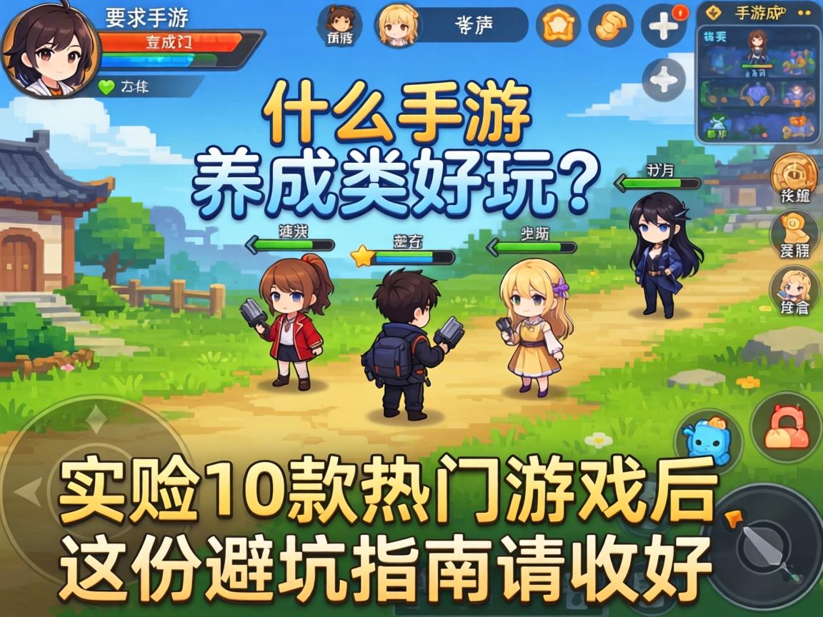 什么手游养成类好玩？实测10款热门游戏后，这份避坑指南请收好！