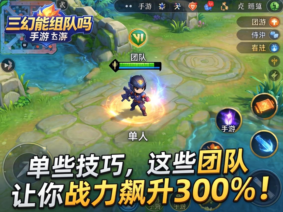 三幻能组队吗手游，从单人到团队，这些技巧让你战力飙升300%！