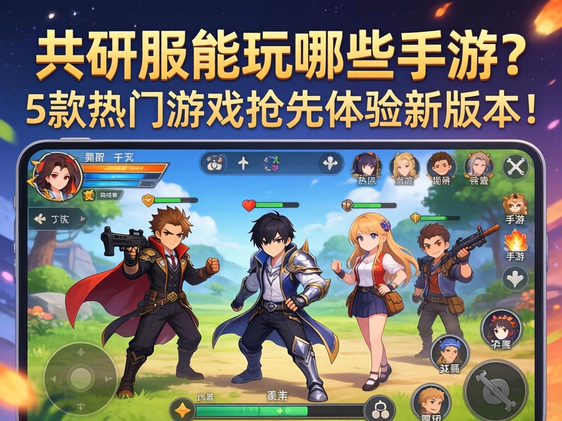 共研服能玩哪些手游？这5款热门游戏抢先体验新版本！