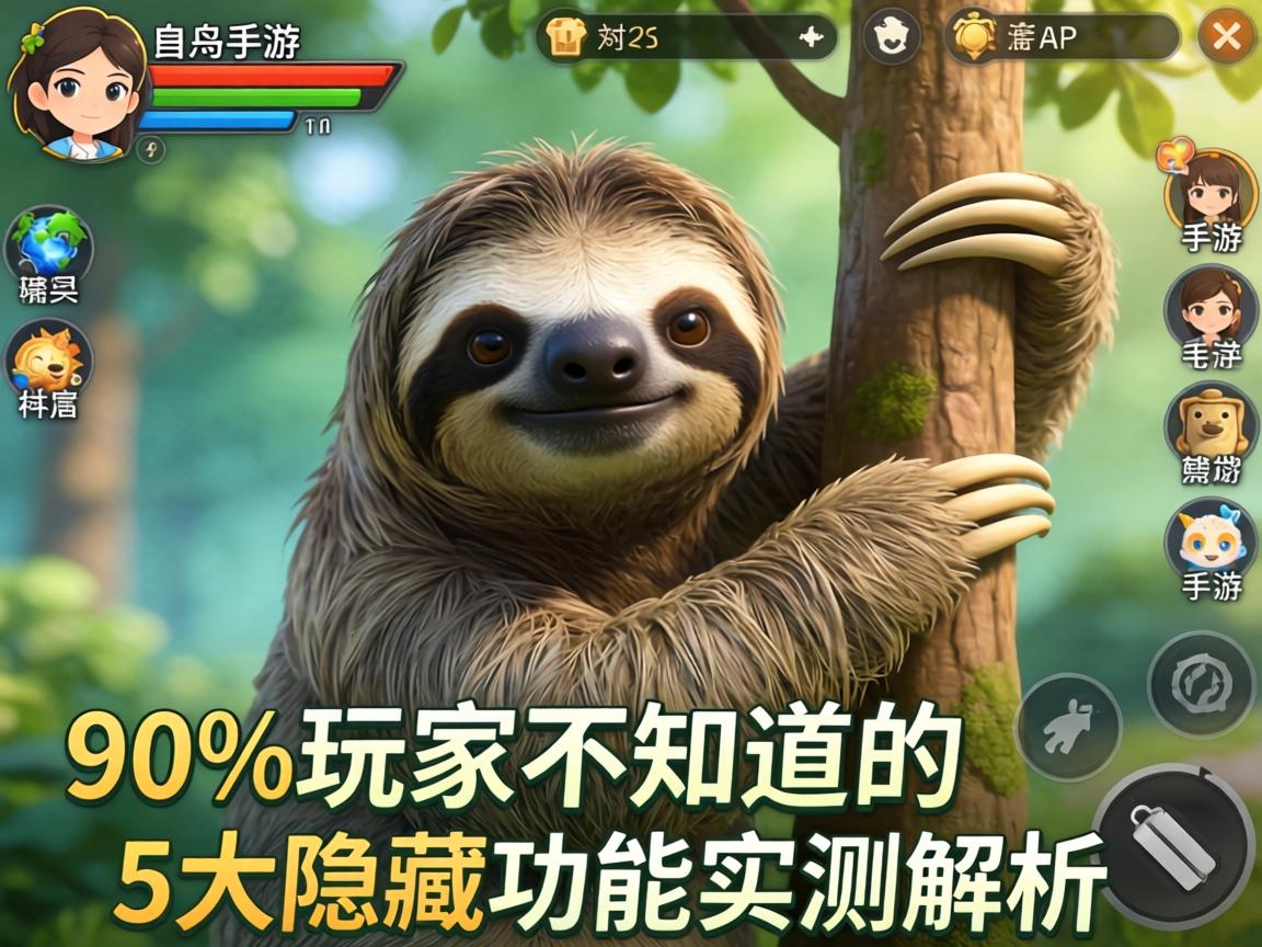 方舟手游树懒有什么作用？90%玩家不知道的5大隐藏功能实测解析