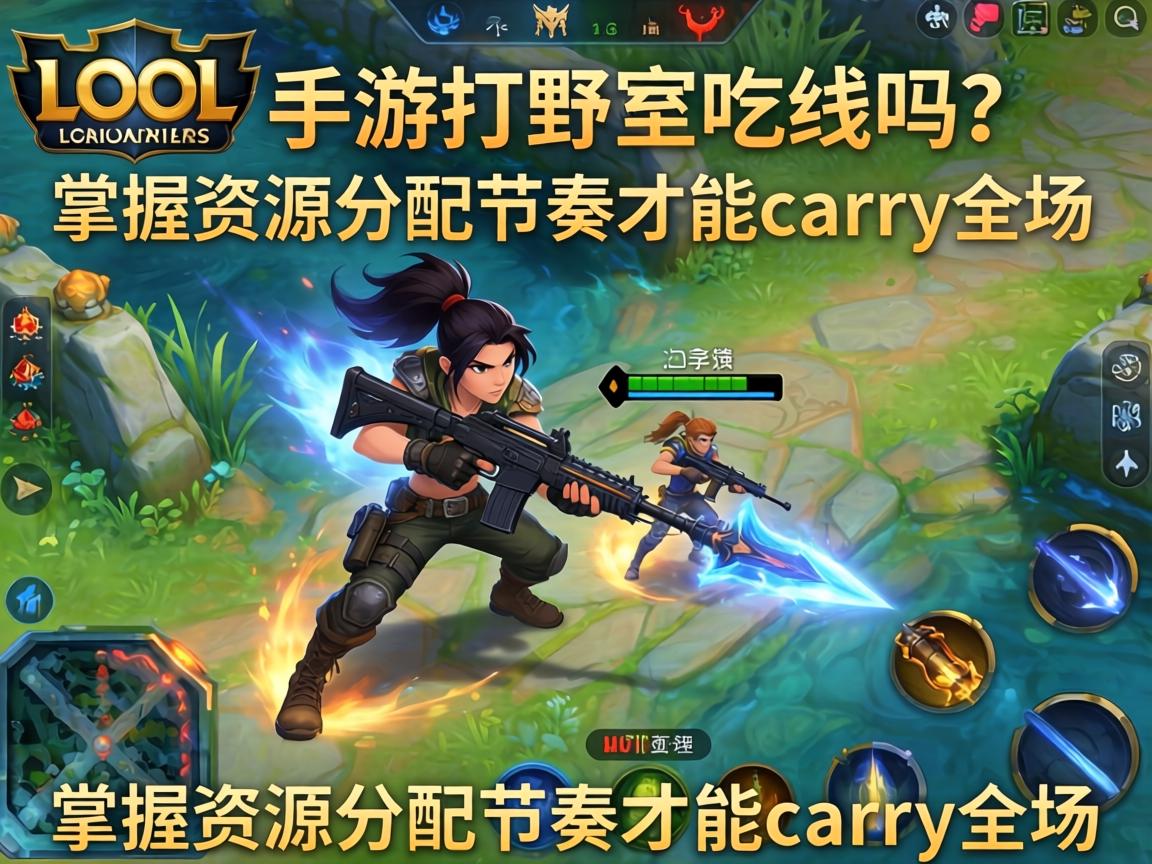 LOL手游打野要吃线吗？掌握资源分配节奏才能carry全场